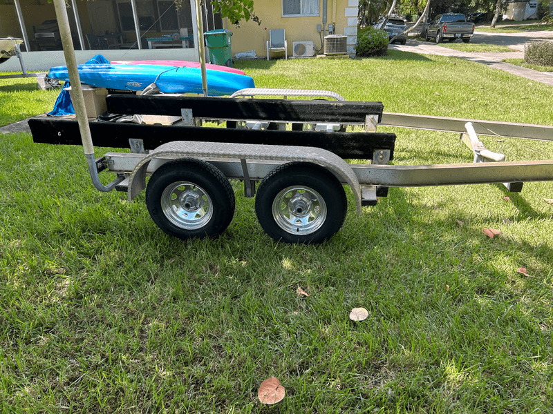 tandem axle boat trailer refurbished in Cutler Bay